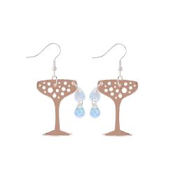 Tatty Devine Champagne Glass Acrylic Earrings