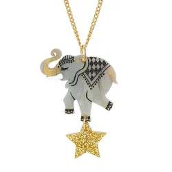 Tatty Devine Circus Elephant Pendant Necklace