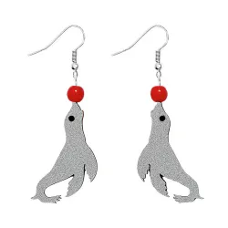 Tatty Devine Circus Seal Acrylic Earrings