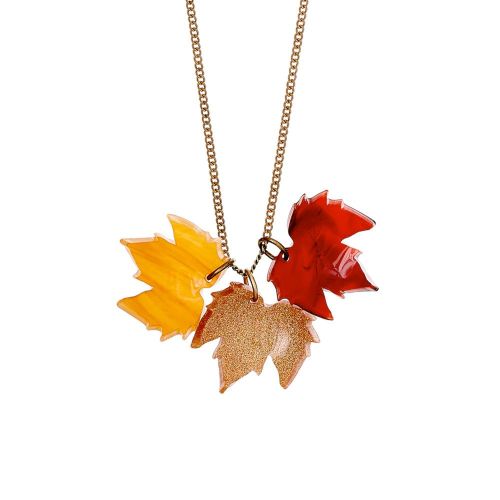 Tatty Devine Fallen Leaves Gold Dust Necklace