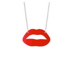 Tatty Devine Red Lipstick Kiss Necklace