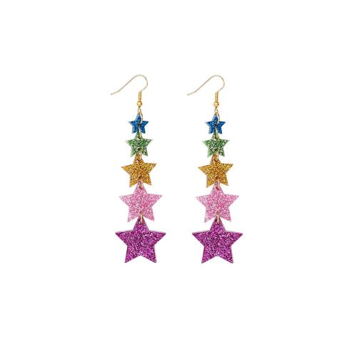 Tatty Devine Superstar Rainbow Glitter Earrings