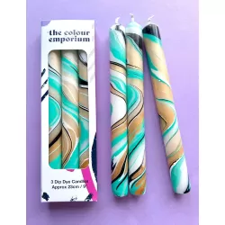 After Eight Marbled Dinner Candles