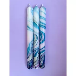 Into the Mystic Marbled Dinner Candles