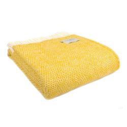 Tweedmill Pure Wool Throw Beehive Yellow