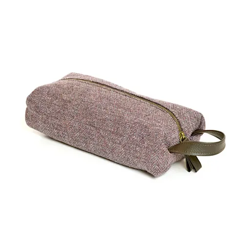 Tweedmill Tweed Washbag Herringbone Heather