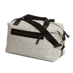 Tweedmill Weekender Bag Herringbone Silver Grey